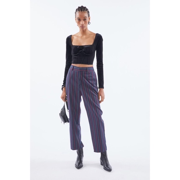 UO Samira Straight Leg Trouser Pant - Picture 3 of 5
